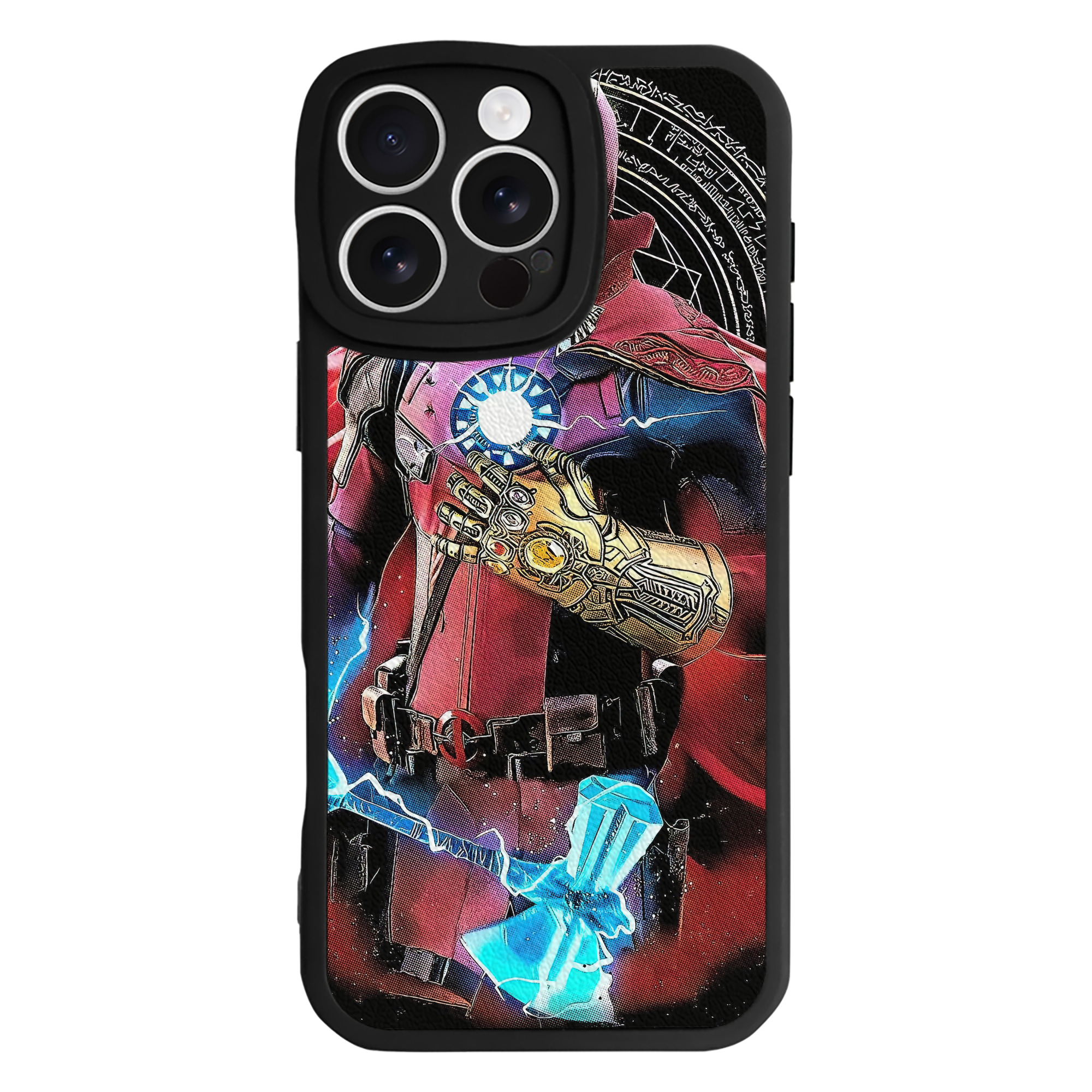 （画像用） Deadpool デッドプール 【iPhone 16シリーズ対応】シリコンスマホケース（レザー調） 材質：シリコン